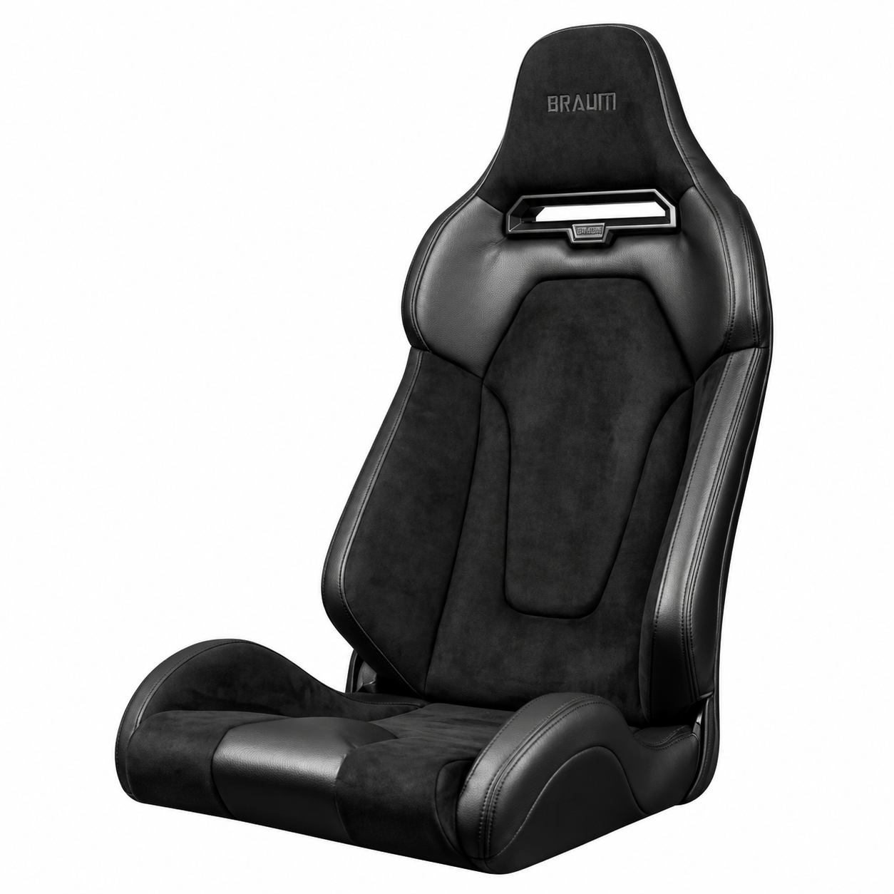 Braum Viper-X Black Leatherette Fixed Back Bucket Seat